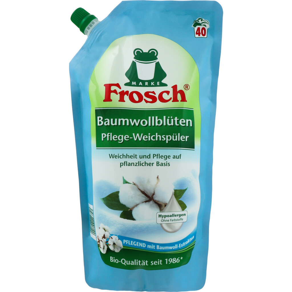 Ополаскиватель для белья Frosch Хлопковые цветы, 1000мл (4001499116803)