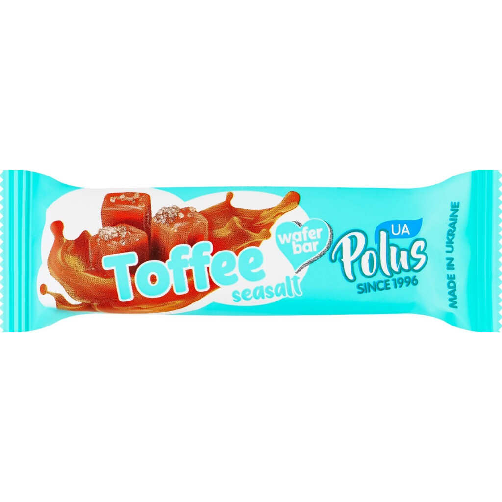 Батончик Polus Seasalt Toffee вафельный, 30г (4820204210809)