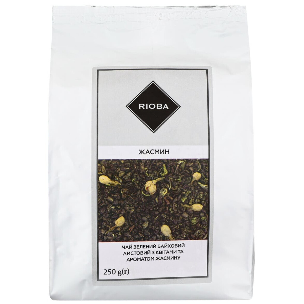 Чай листовой Rioba с жасмином зеленый байховый, 250г (4820198876876)