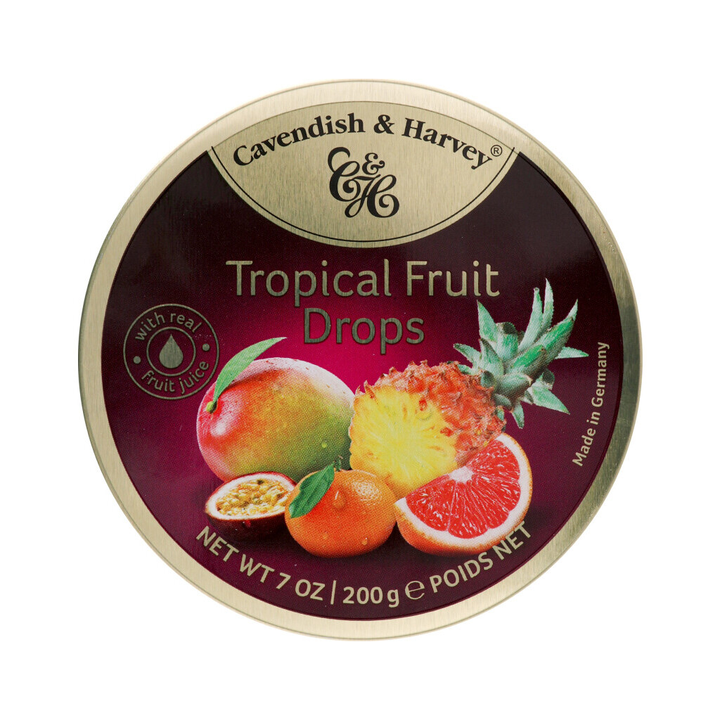 Леденцы Cavendish&Harvey Tropical Fruit Drops, 200г (4037719066986)