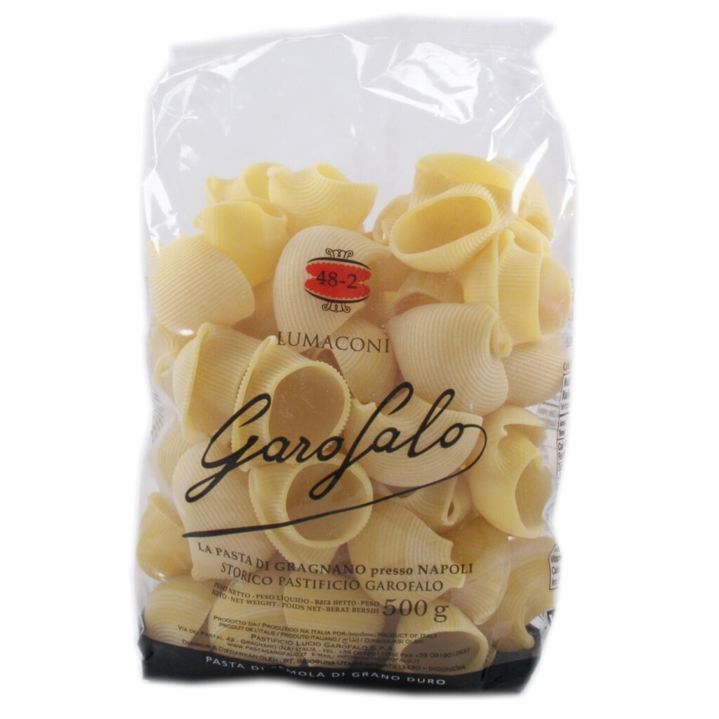 Макаронные изделия Garofalo Lumaconi трубы, 500г (8000139910357)