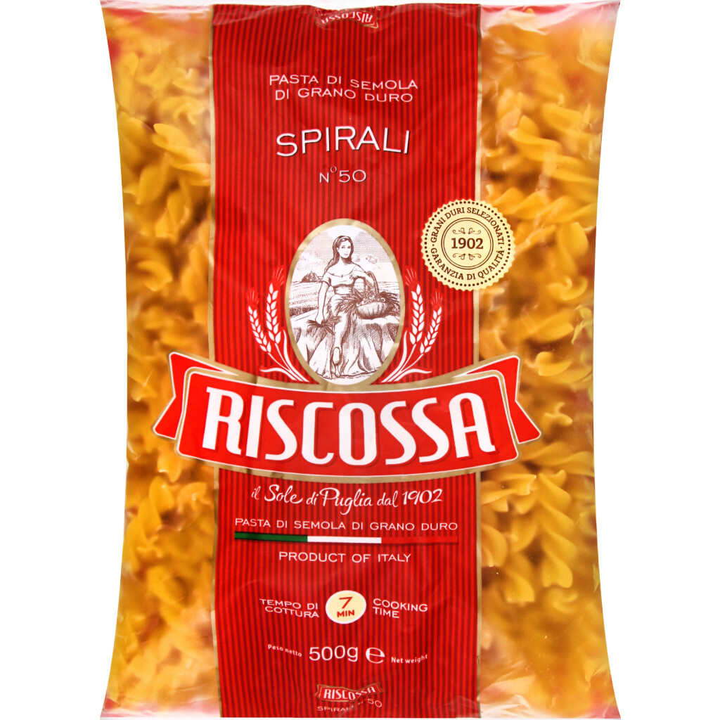 Макаронные изделия Riscossa Spirali №50, 500г (8011780009505)