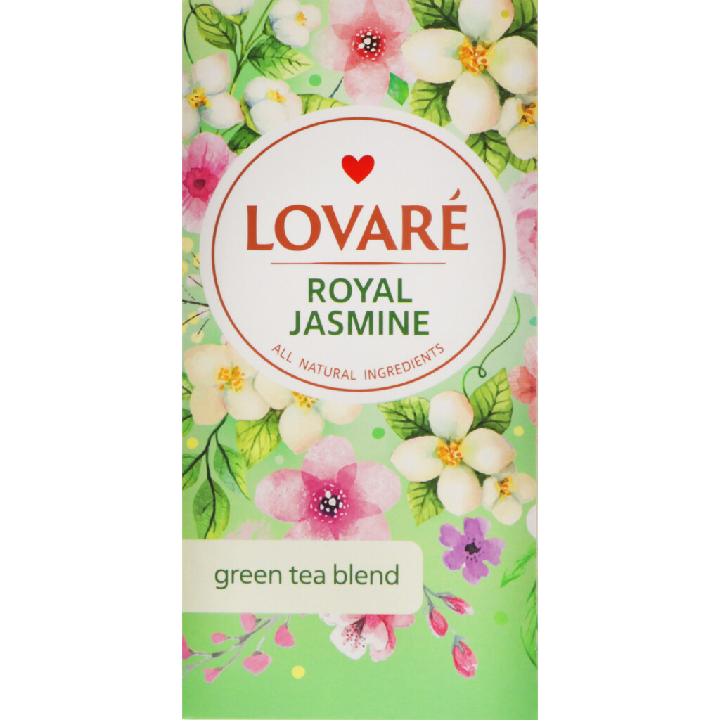 Чай зеленый Lovare Royal Jasmine, 24*1,5г (4820198879921)