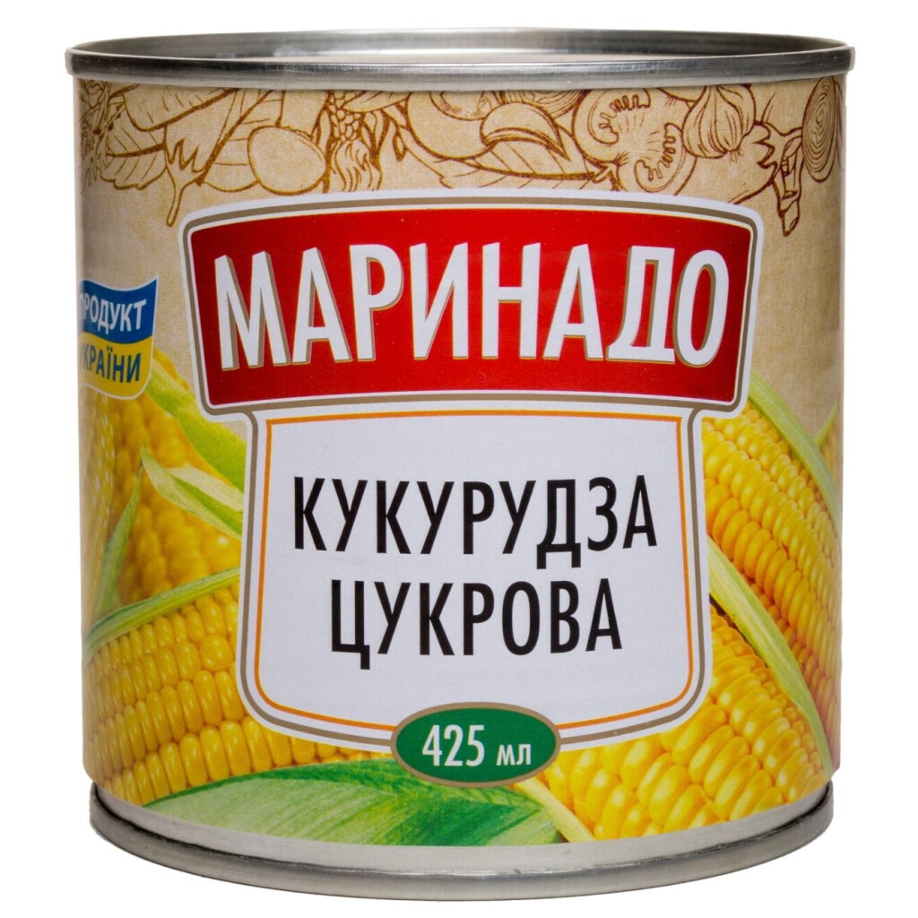 Кукуруза Маринадо сахарная, 425мл (4820078572225)