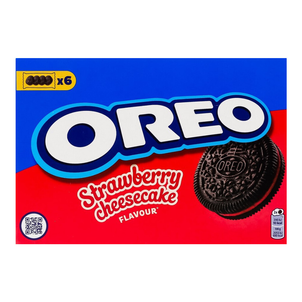Печенье Oreo со вкусом клубничного чизкейка, 228г (7622201512620)