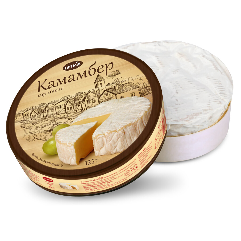 Сыр Премія Камамбер 45%, 125г (4823096408668)