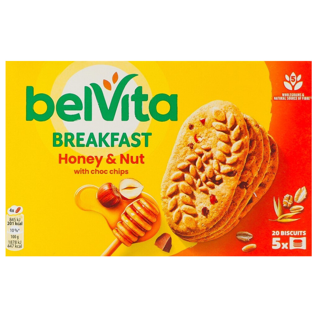 Печенье BelVita с медом и орехами, 225г (7622210899255)