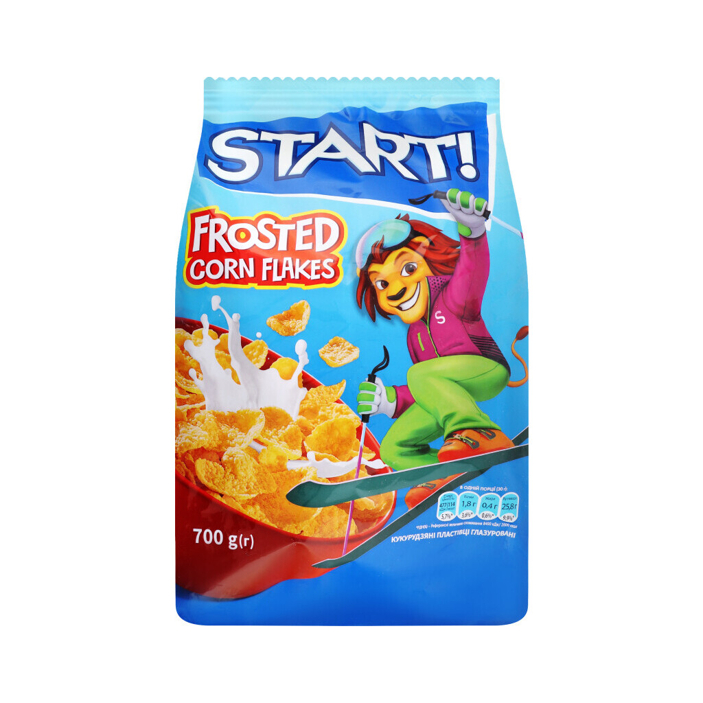 Хлопья Start кукурузные глазированные, 700г (4820237690234)