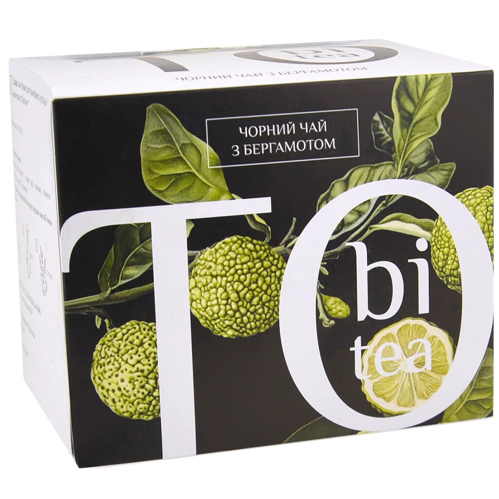 Чай черный Tobi с бергамотом, 20*2,5г