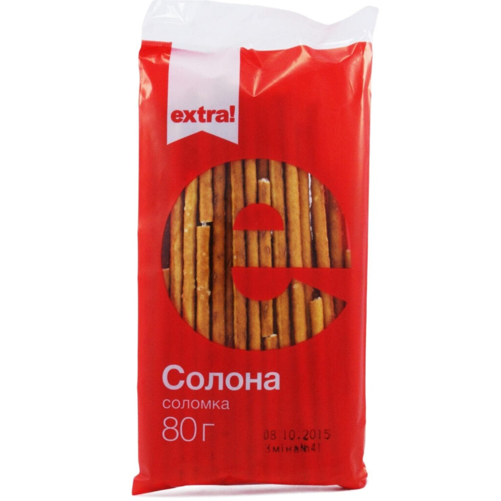 Соломка Extra! солона, 80г (4824034009558)