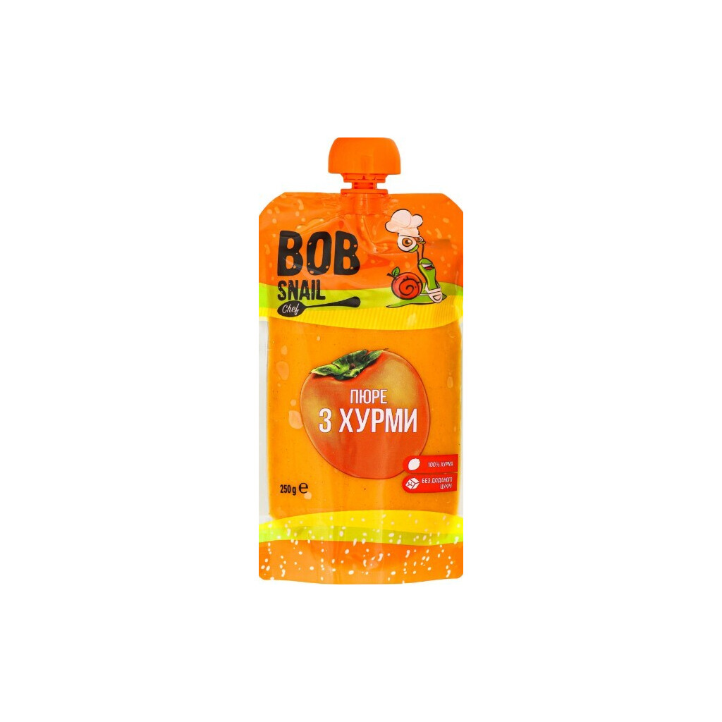 Пюре Bob Snail з хурми, 250г (4820219343967)