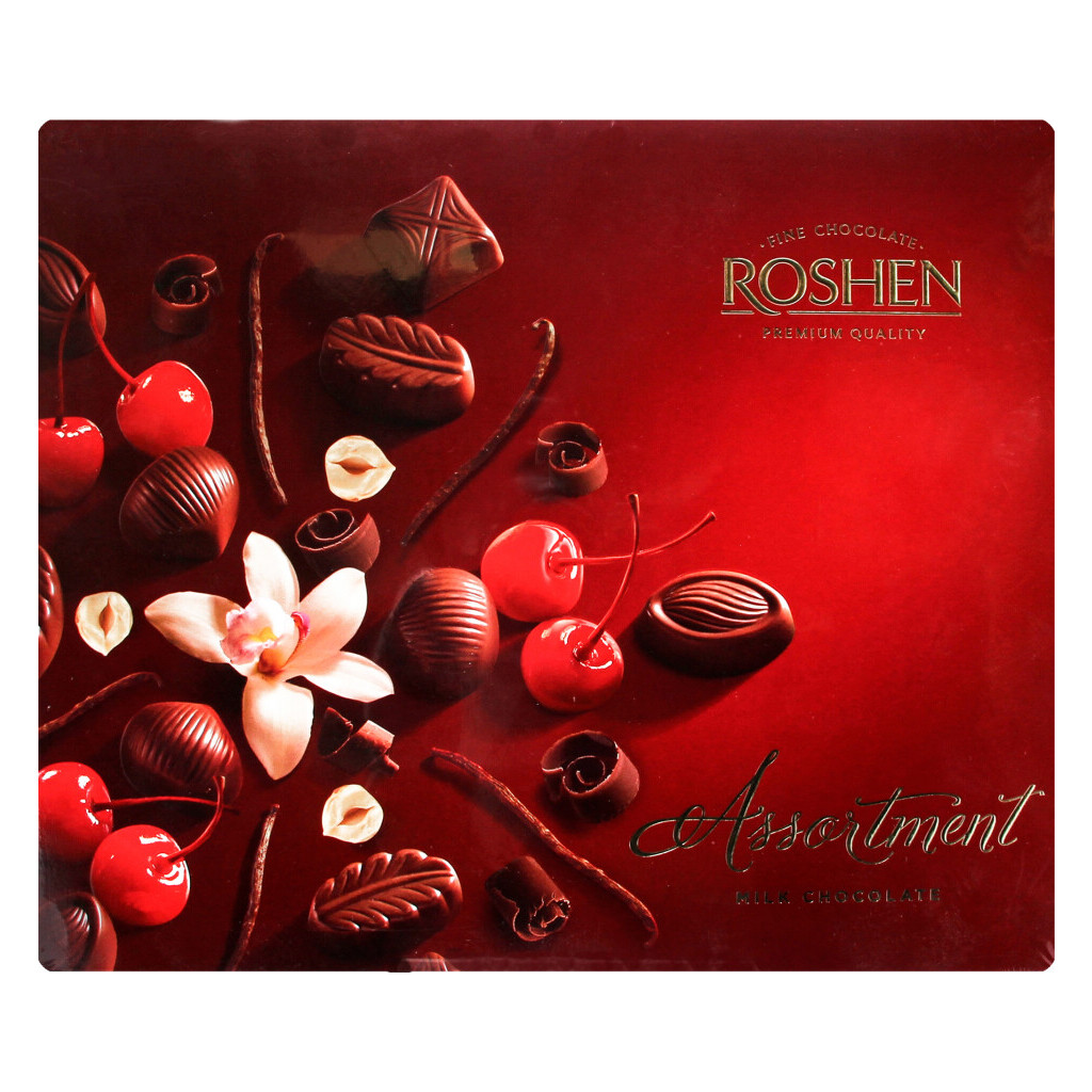 Конфеты Roshen Assortment Elegant молочный шоколад, 145г (4823077611933)