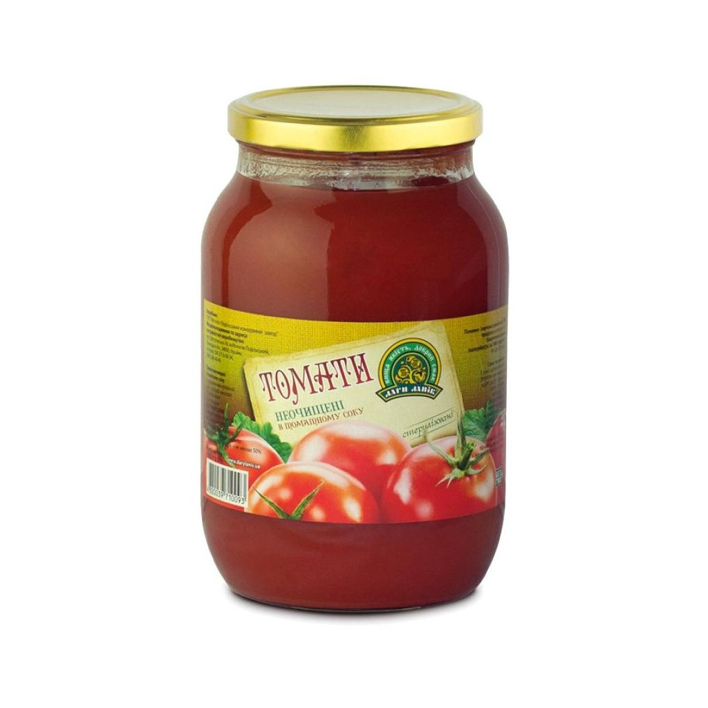 Томаты Дари Ланів в томатном соке, 1л (4820039710093)