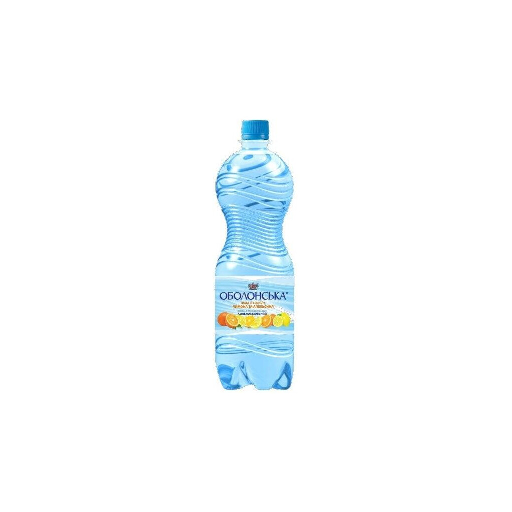 Вода минеральная Оболонь Оболонская со вкусом лимон+апельсин с/г, 1л (4820000199759)