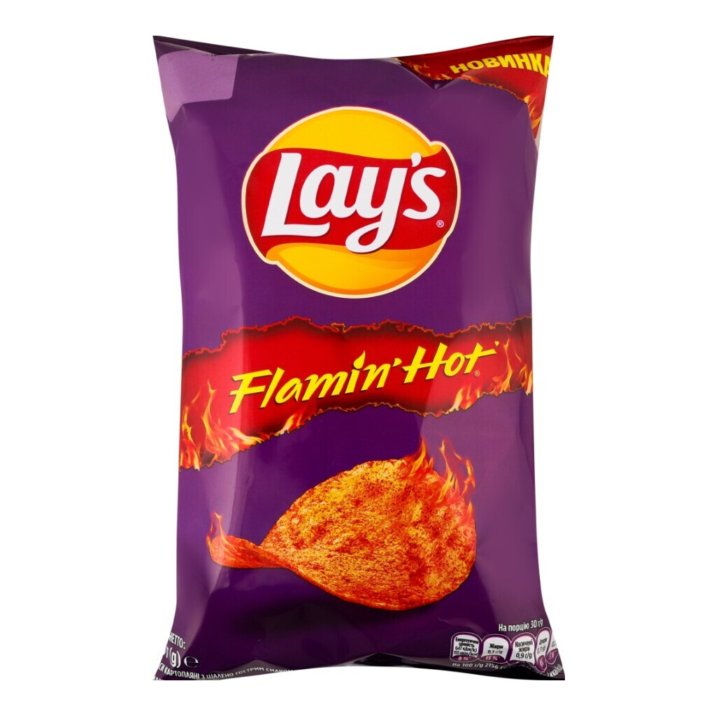 Чипсы Lay's картофельные с безумно острым вкусом, 95г (4823063128575)