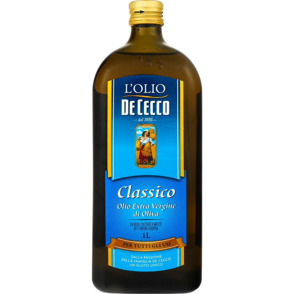 Масло оливковое De Cecco Classico Extra Virgin, 1л (8001250220011)