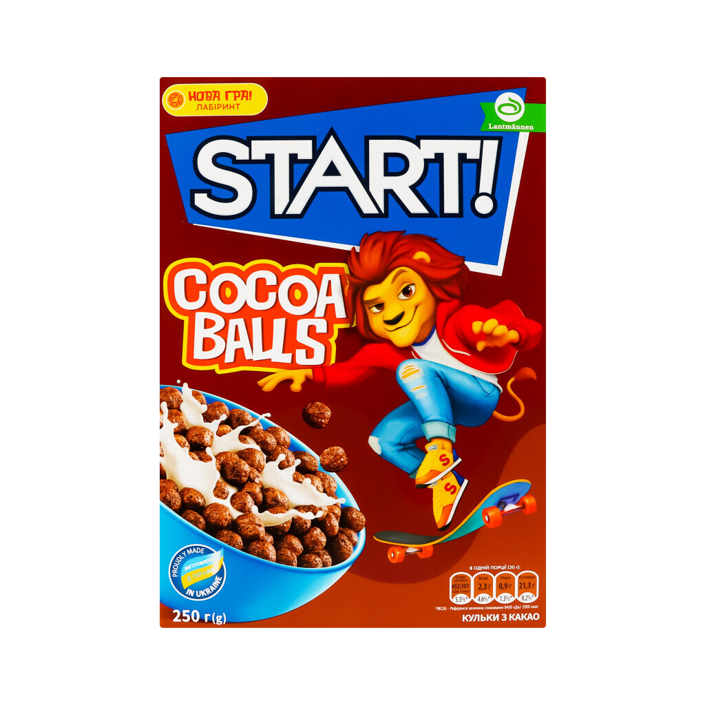 Шарики Start c какао, 250г (4820008125460)