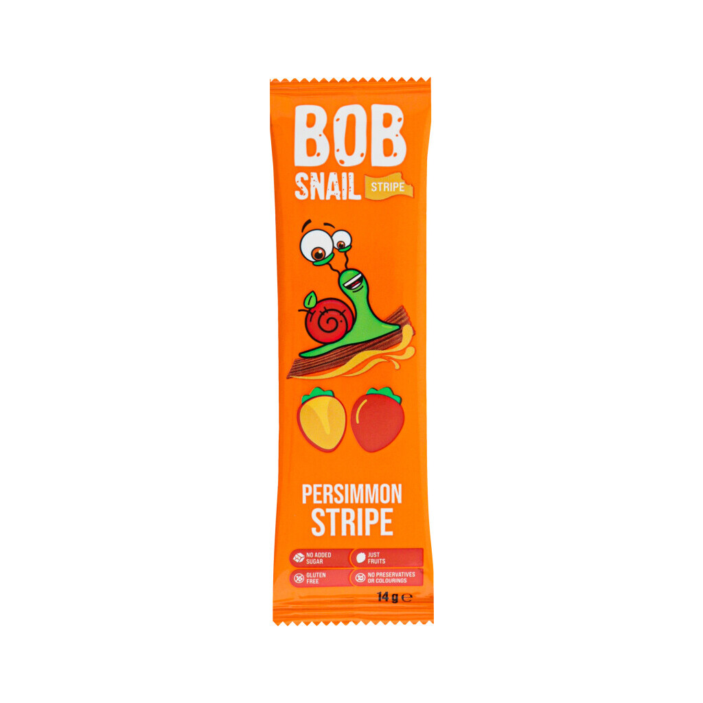 Цукерка Bob Snail Stripe хурма, 14г (4820219342458)