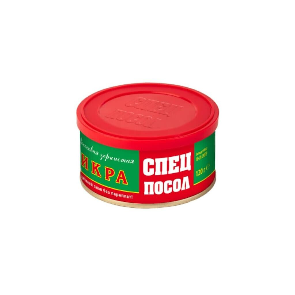 Икра лососевая Спецпосол ж/б, 120г (4820154370905)