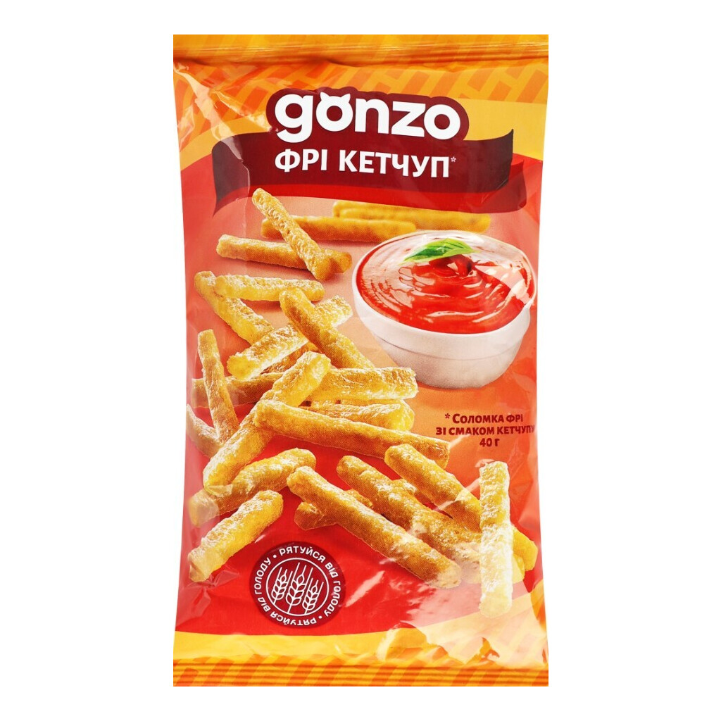Соломка фрі Gonzo зі смаком кетчупу, 40г (4820051241001)