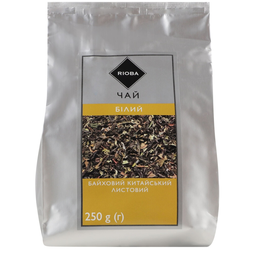 Чай листовой Rioba белый байховый китайский, 250г (4823115404565)