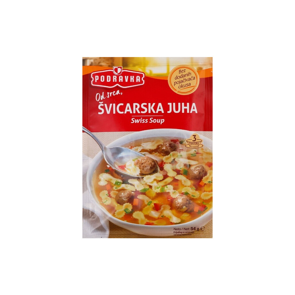 Суп Podravka по-швейцарски мясной, 54г (3850104007385)