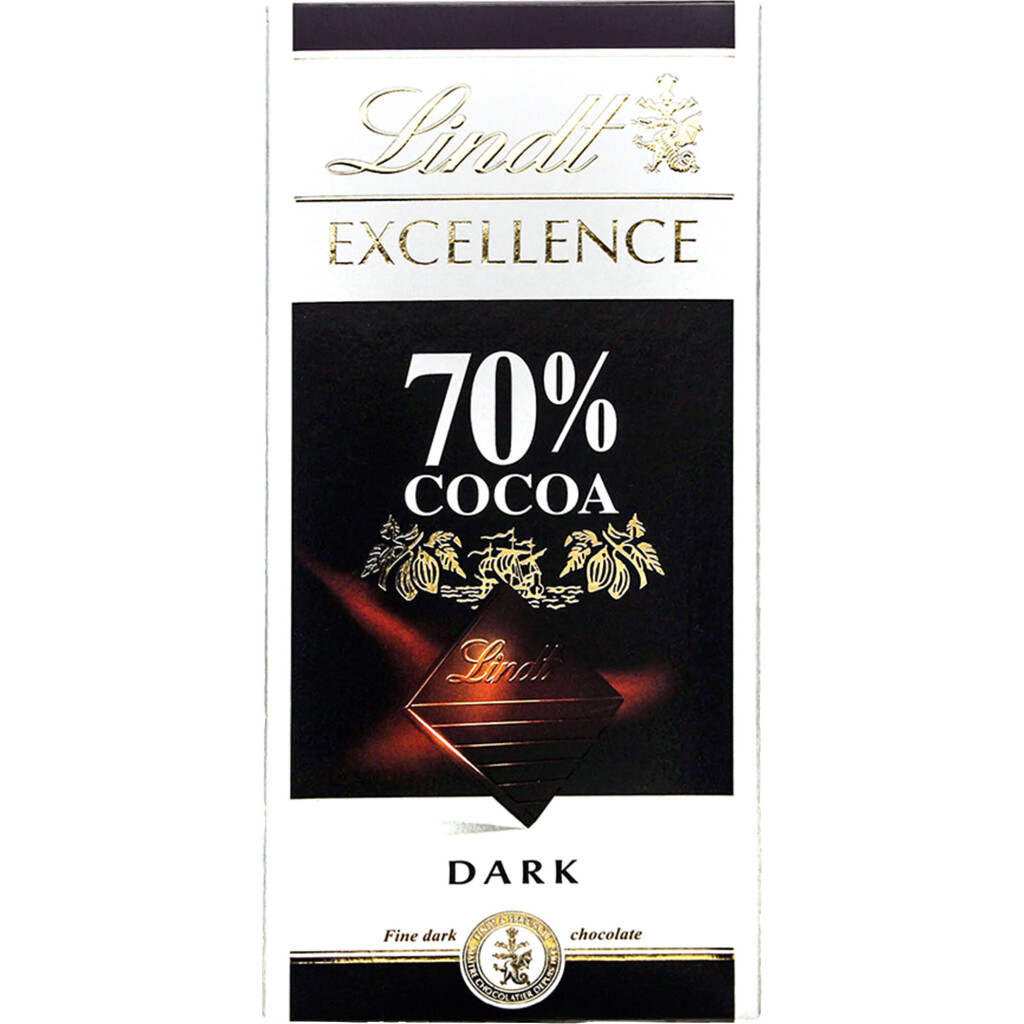 Шоколад Lindt Excellence швейцарский 70% какао, 100г (3046920028004)