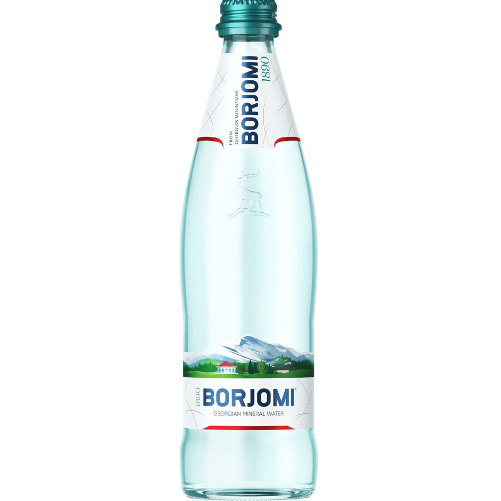 Вода минеральная Borjomi стекло, 0,5л (4860019001346)