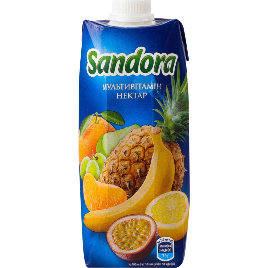 Нектар Sandora мультивітамін, 0,5л (4820001448603)