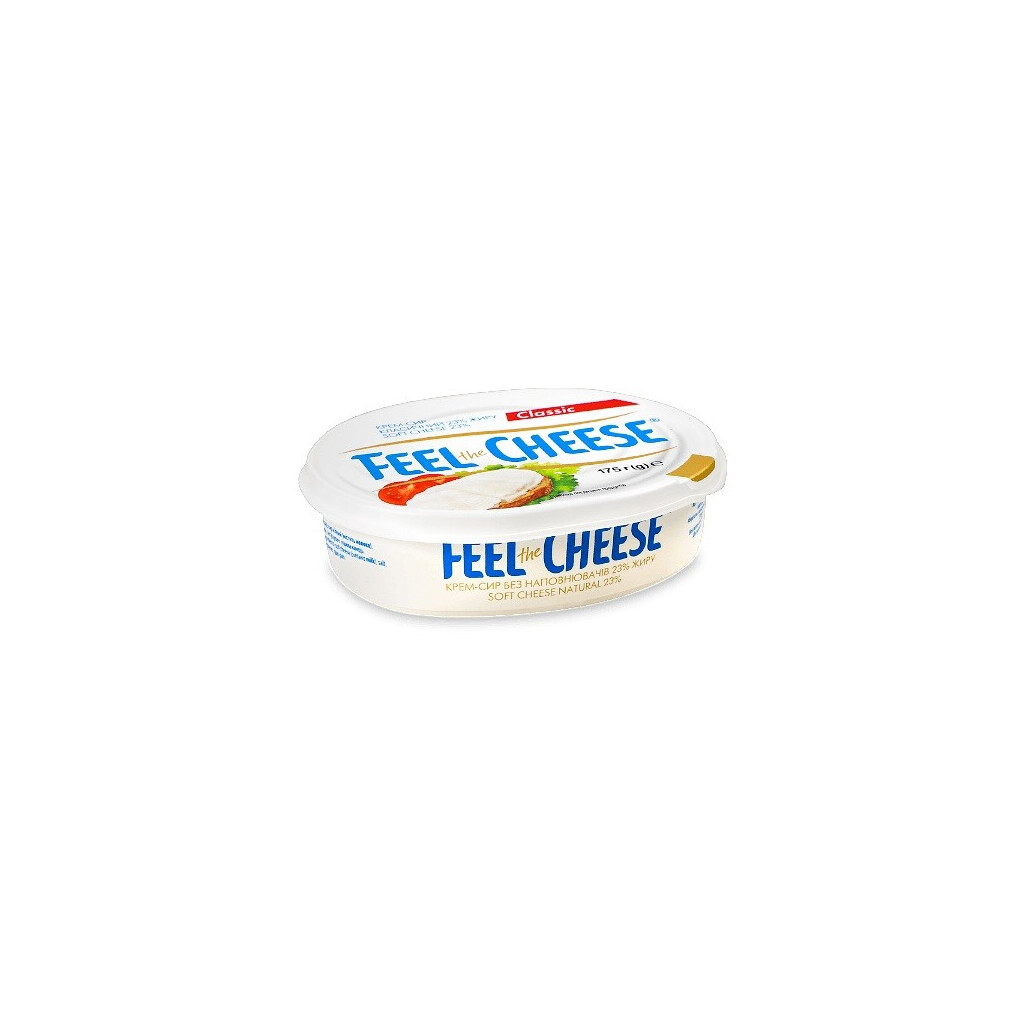 Крем-сир Feel the Cheese вершковий 23%, 175г (0250011554034)