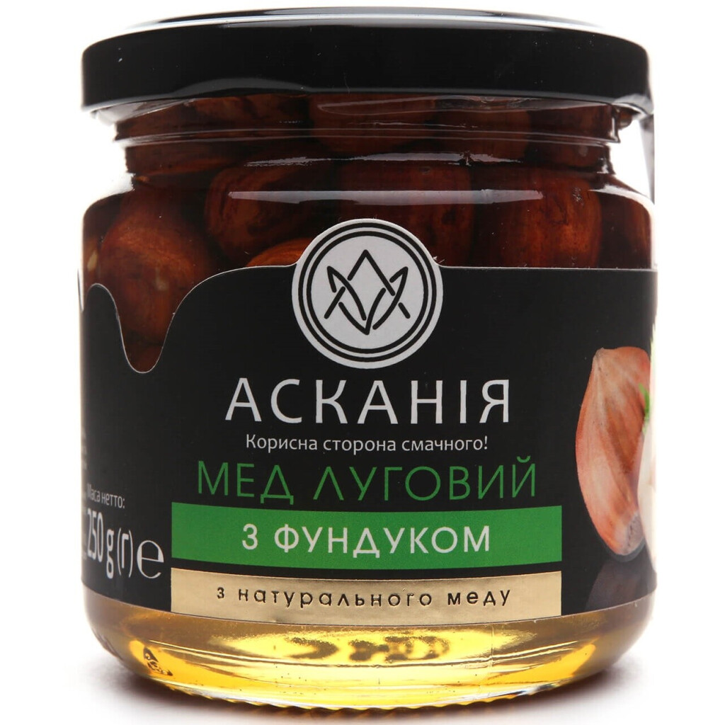 Мед Асканія Луговой с фундуком, 250г (4820071643748)