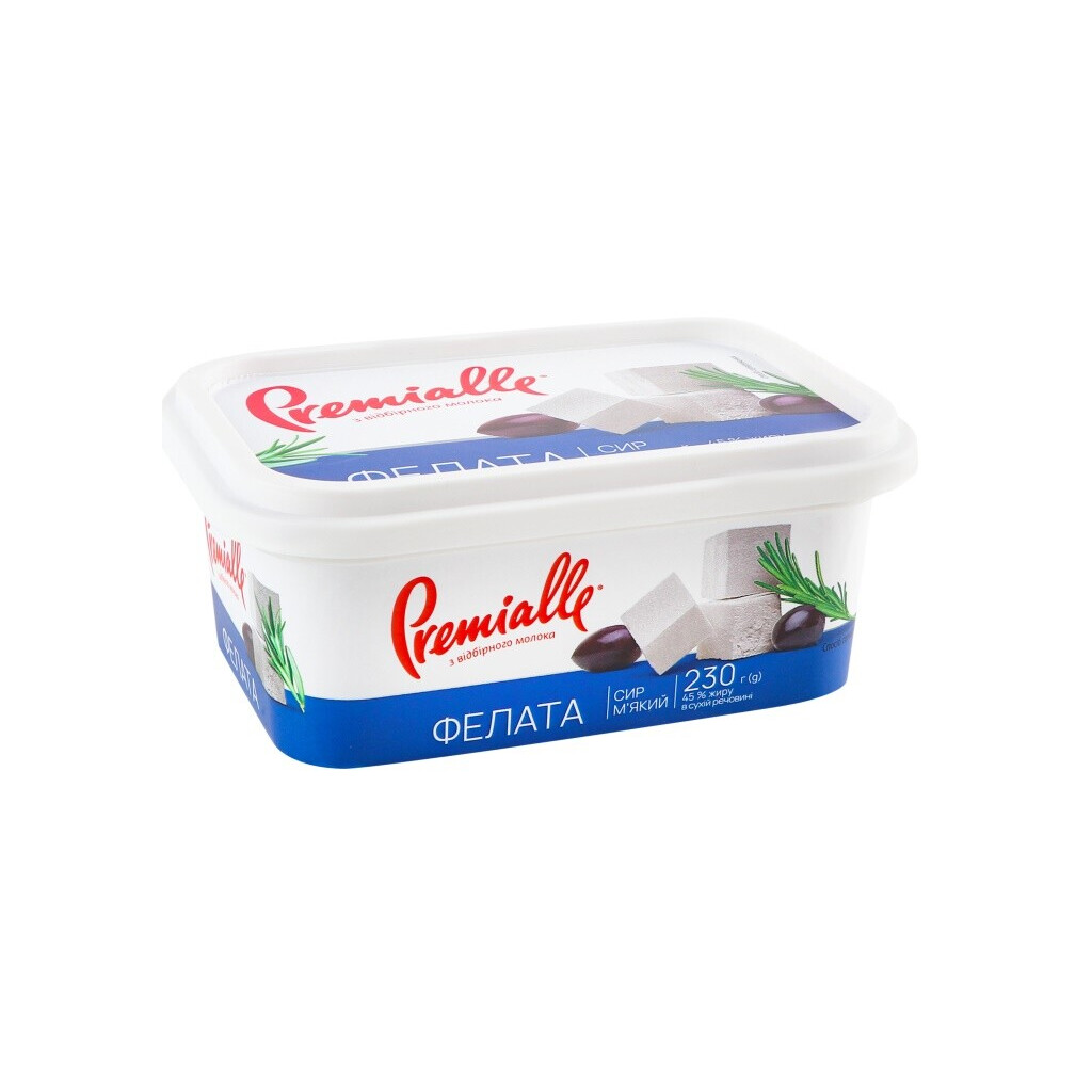 Сыр Premialle Фелата мягкий 45%, 230г (4820245524811)