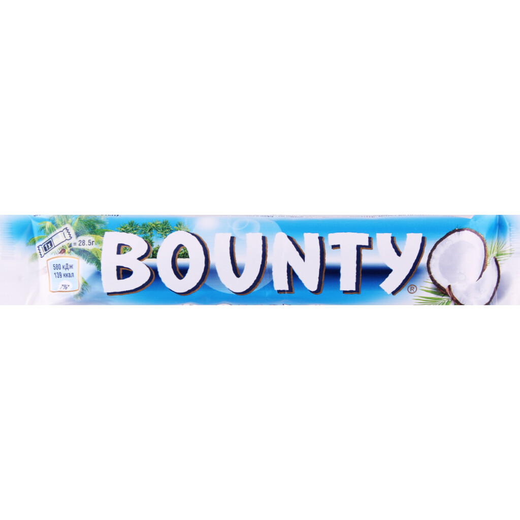 Батончик Bounty з кокосом в молочному шоколаді, 57г (40111216)