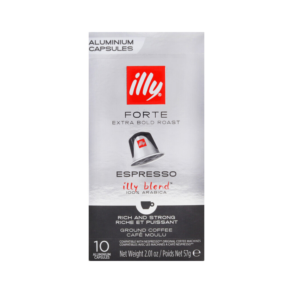 Кавові капсули Illy Forte Espresso 10шт, 57г (8003753158587)