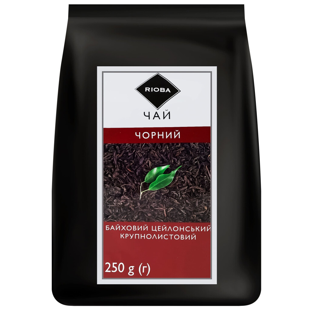 Чай листовой Rioba цейлонский черный байховый, 250г (4823115404541)