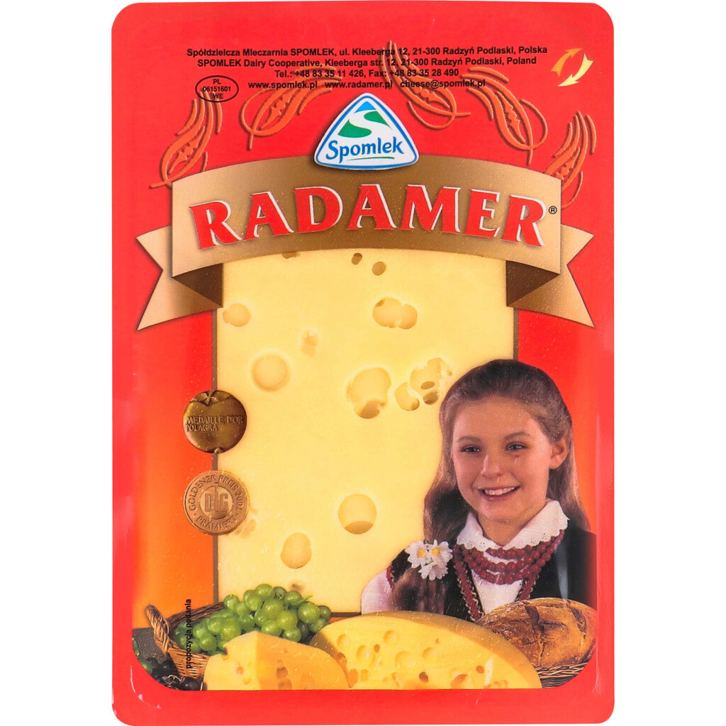 Сыр Spomlek Radamer нарезка, 150г (5900857001845)
