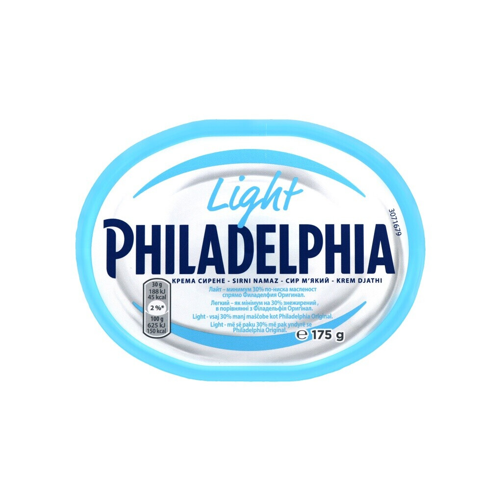 Крем-сыр Philadelphia лёгкий, 175г (7622300340292)