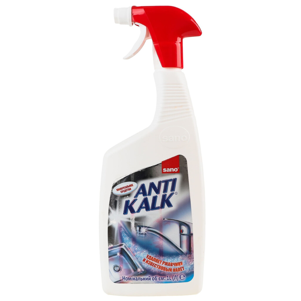 Средство чистящее Sano Anti Kalk для удаления известкового налета, 1л (7290000293943)