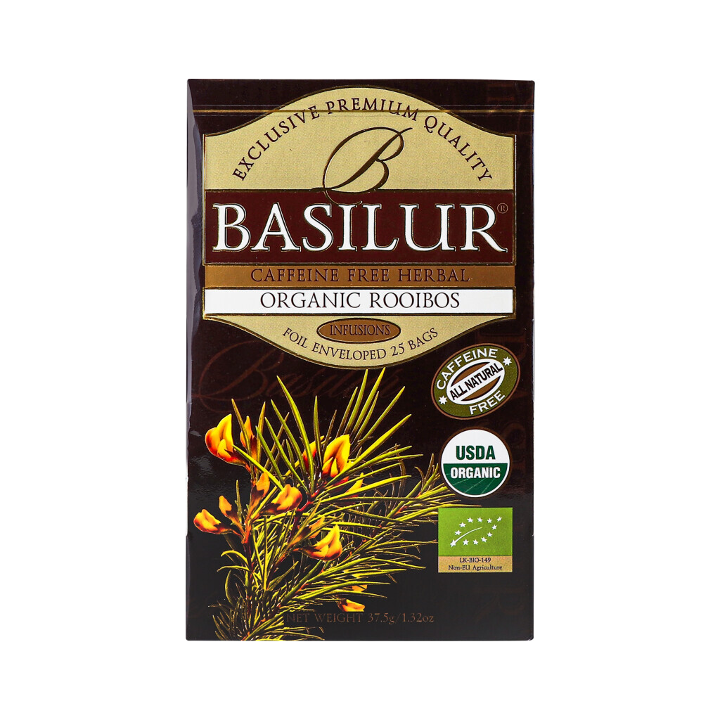 Чай травяной Basilur Organic Rooibos, 25*1,5г/уп (4792252931428)