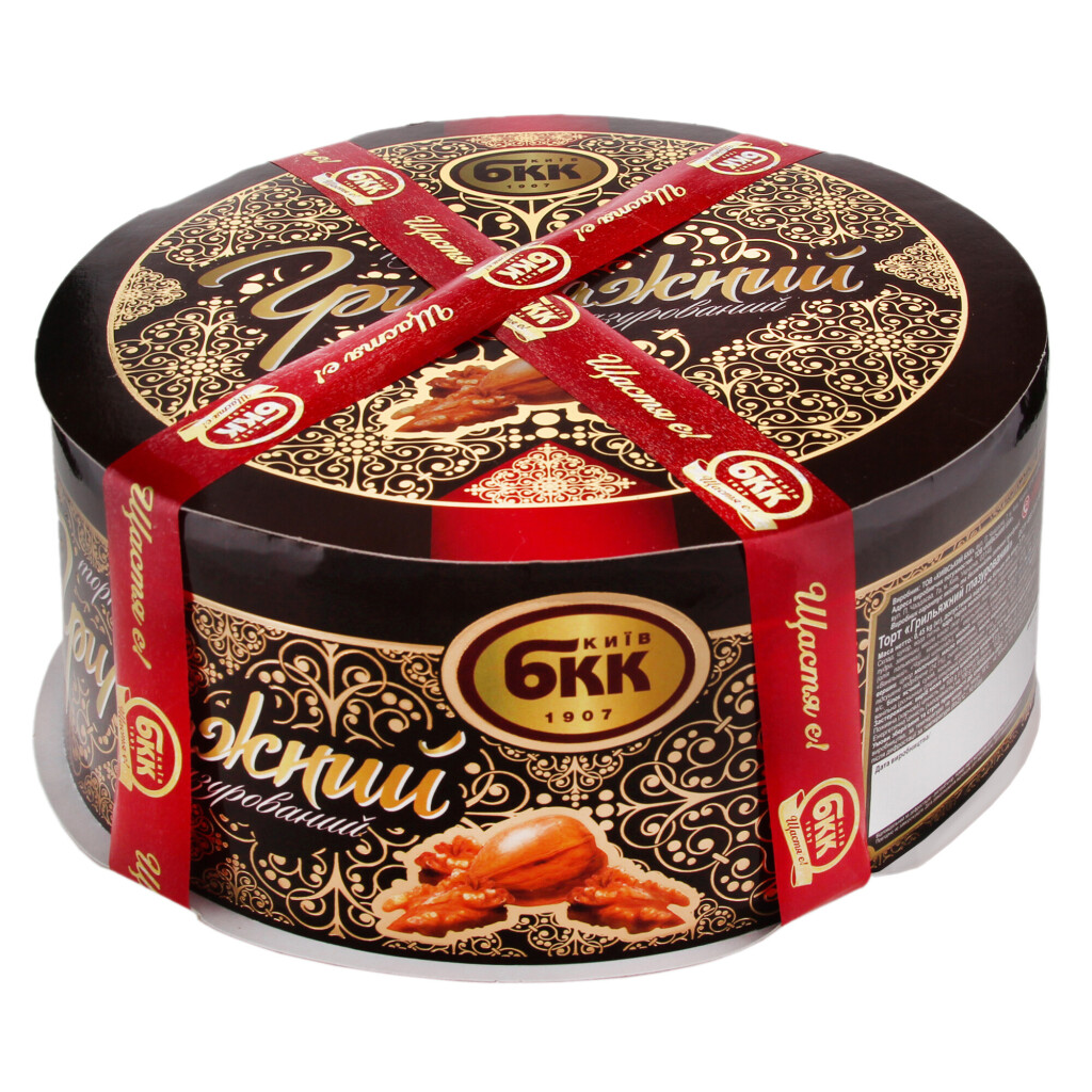 Торт БКК Грильяжний глазурований, 450г (4820205871047)