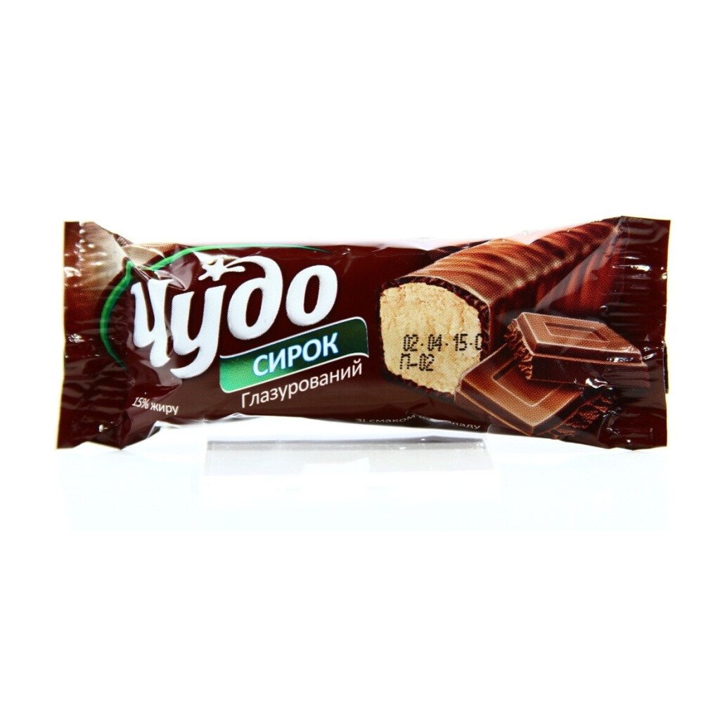 Сырок глазированый Чудо со вкусом шоколада 15%, 36г (4823061316875)