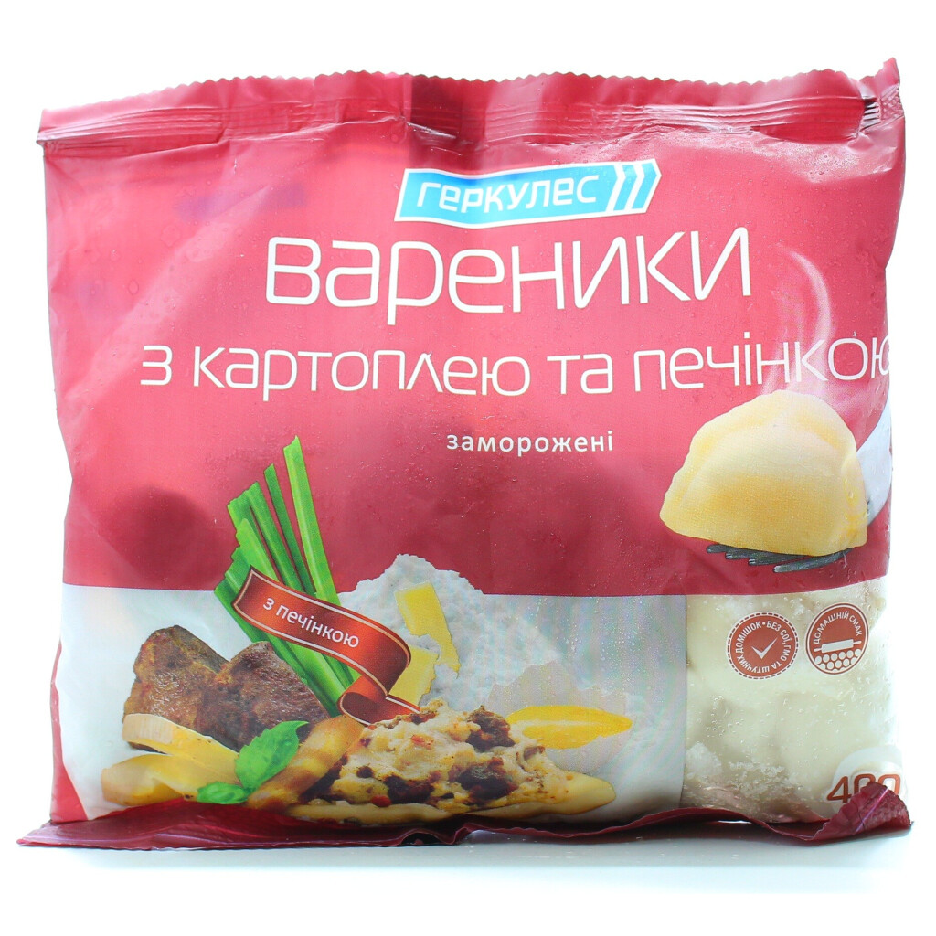 Вареники Геркулес с картошкой и печенкой 400г (4820020710491)