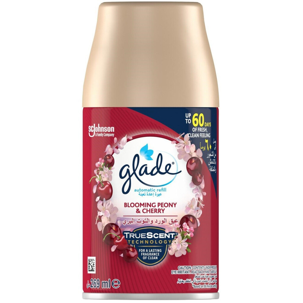 Баллон сменный аэрозольный Glade Пионы и сочные ягоды, 269мл (5000204955958)