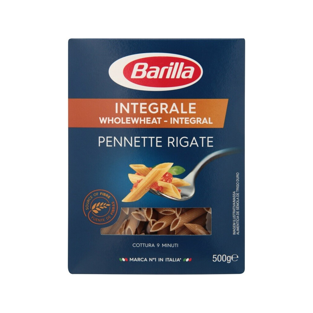 Изделия макаронные Barilla Пеннет Ригате Integrale, 500г (8076809529433)