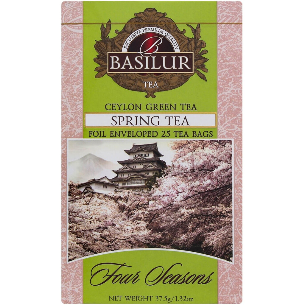 Чай зеленый Basilur Four Seasons Spring Tea, 25*1,5г (0250011488957)