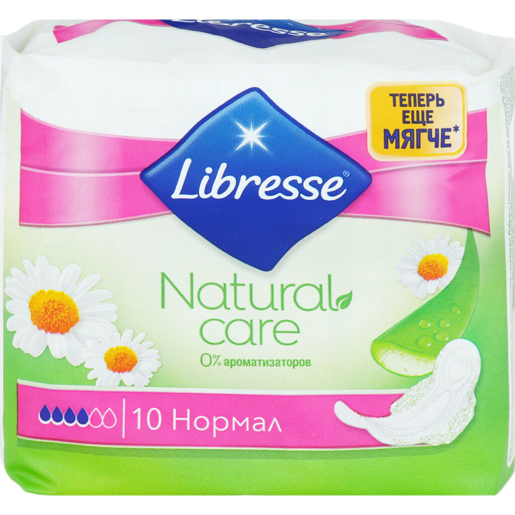 Прокладки Libresse Natural Care Ultra Normal, 10шт/уп (7322540523300)