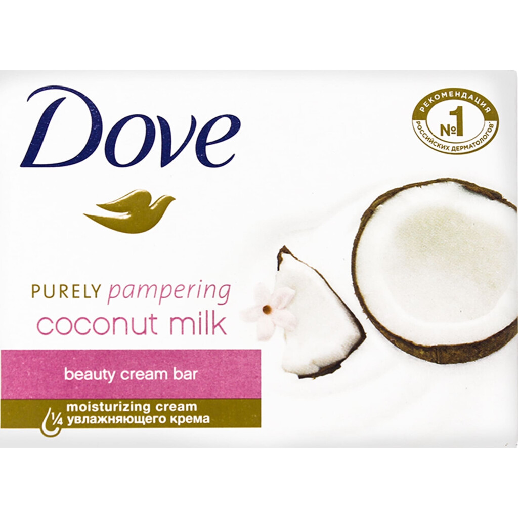 Крем-мыло Dove Кокосовое молочко и лепестки жасмина, 135г (8712561306577)