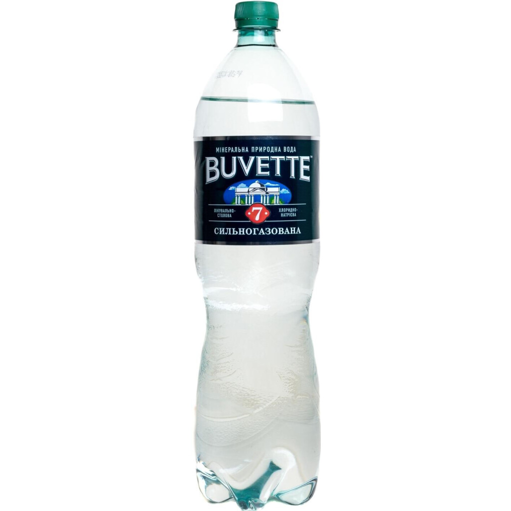 Вода минеральная Buvette №7 лечебно-столовая сил/газ, 1,5л (4820115400054)