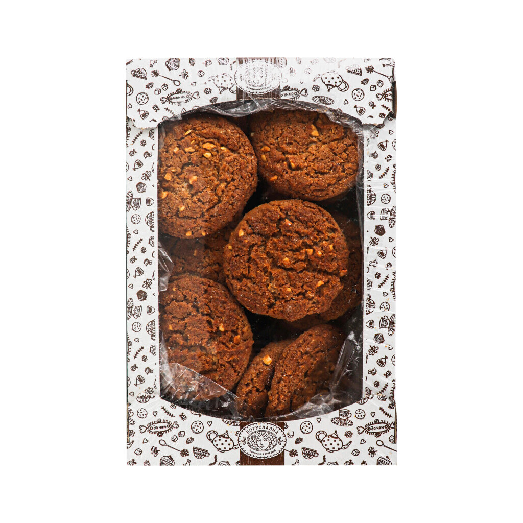 Печиво Богуславна вівсяне з арахісом, 450г (4820027893142)