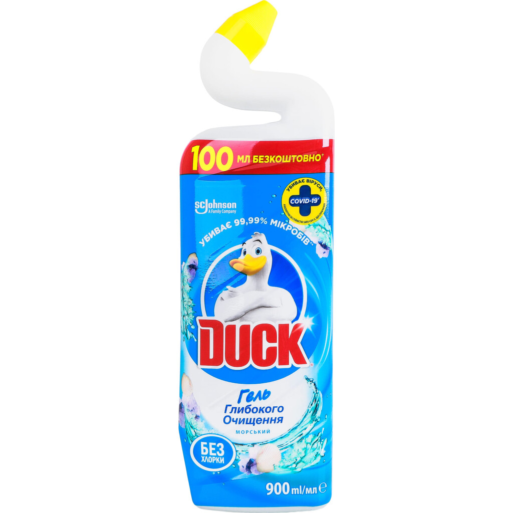 Средство чистящее Duck Морской для унитаза, 900мл (4823002005301)